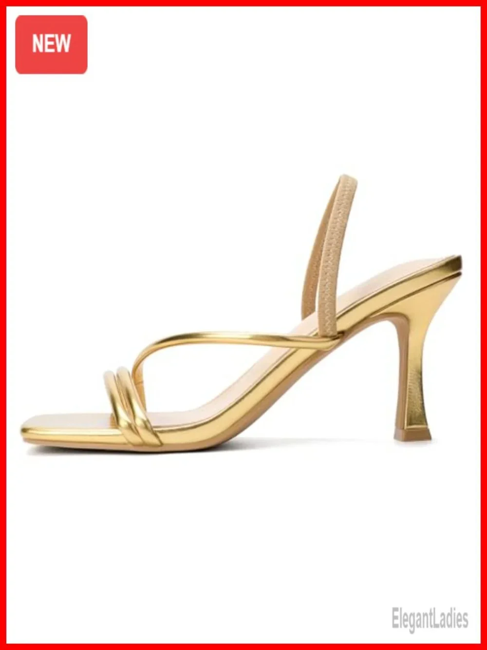 Kitten Strappy Heels Square Open Toe Ankle Strap Heeled Sandals Dressy Wedding